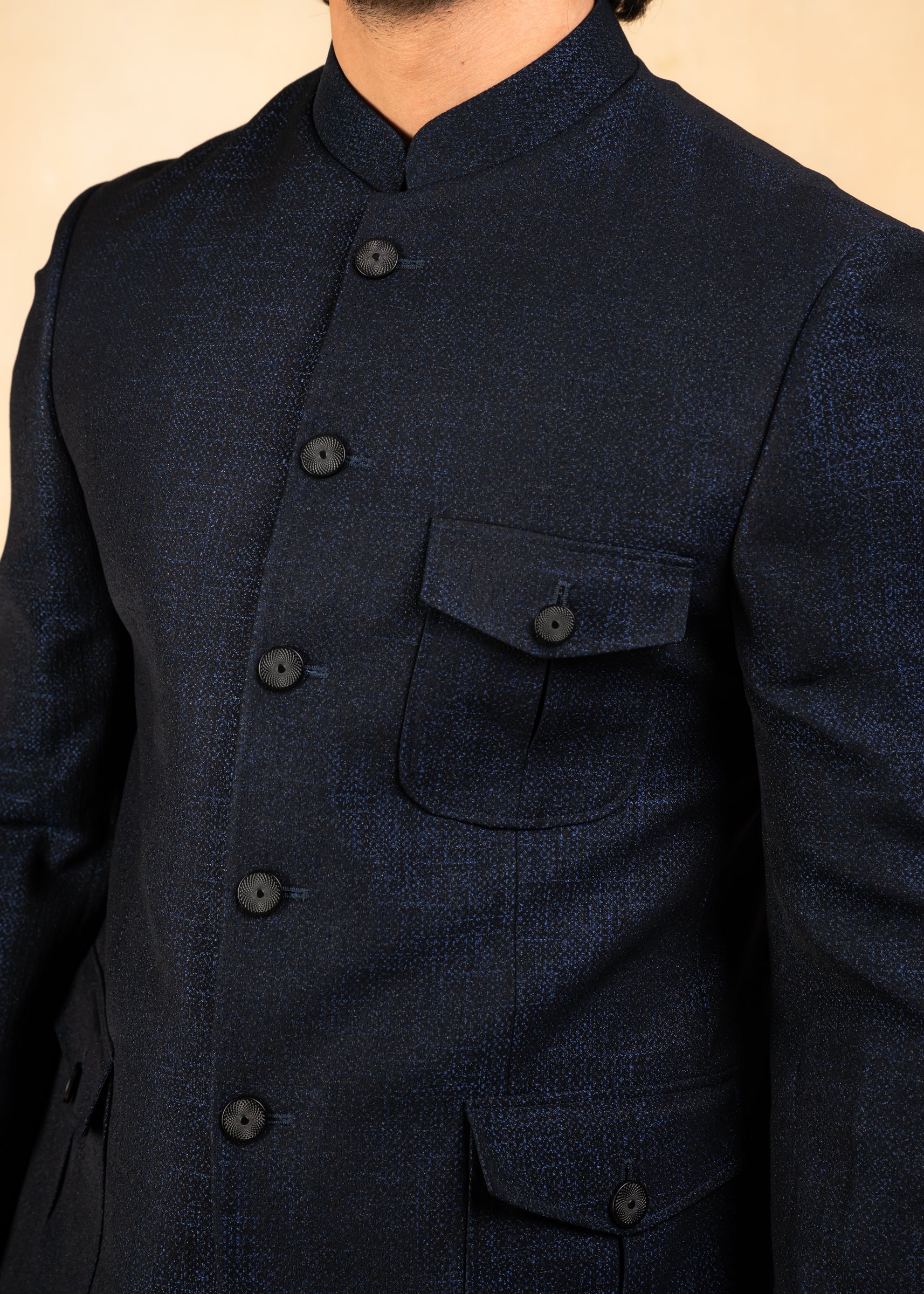 patch pocket style classic bandhgala