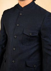 patch pocket style classic bandhgala