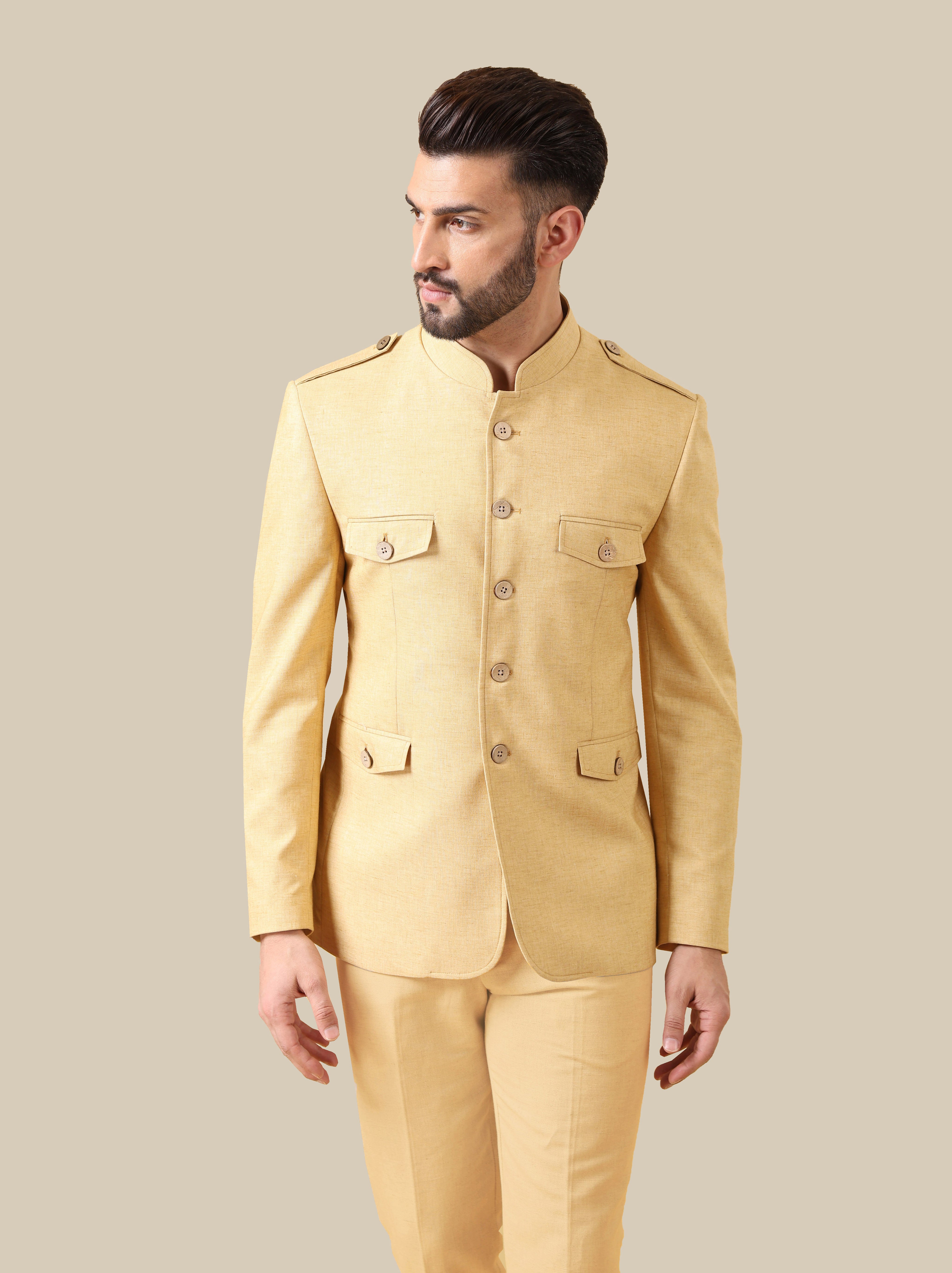 Yellow Linen Co-ord  Set
