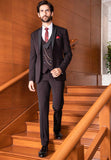 Designer wine double breasted Suit