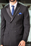 Dark Blue Stripe Suit