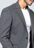 Grey Knitted Blazer