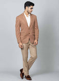 Brown Knitted Blazer