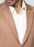 Brown Knitted Blazer