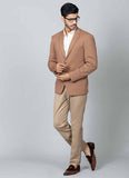 Brown Knitted Blazer