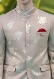 Peach Bandhgala Suit