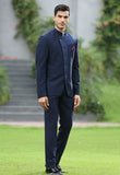 Designer Blue Bandhgala Suit