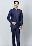 Designer Blue Bandhgala Suit