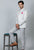 Designer Off-white bandhgala suit