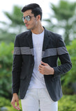 Charcoal Knitted Blazer