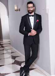 Men's Black Tuxedo - Sophisticated and Stylish

