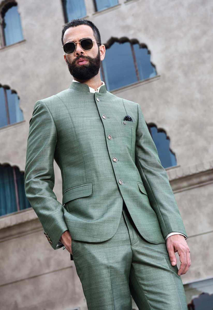 Buy Green Linen Suit Online | Tistabene - Tistabene
