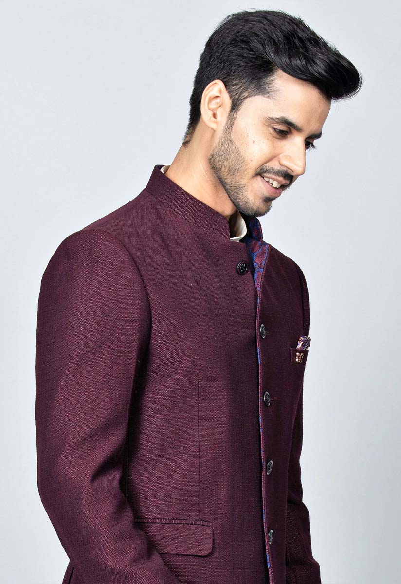 Wine Colour jodhpuri Stylish Fancy Function Wear Suiting Heavy Mens  Collection 1222 - The Ethnic World