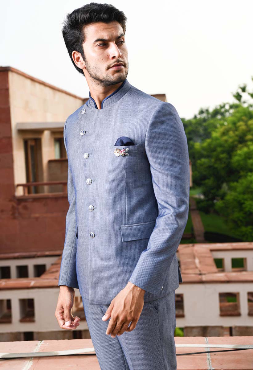 Bespoke Indian Maharaja Style Royal Jodhpuri Bandgala Suit With White  Trouser | eBay