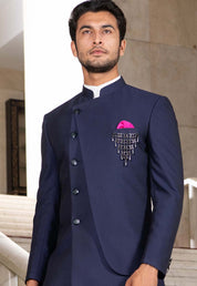 Stylish Double Flap Indo-Western with Designer Details - Perfect for Weddings and Parties

