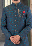 Green indowestern set