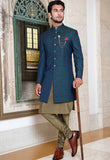 Green indowestern set