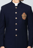 Blue indowestrn sherwani set