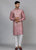 Pink Embroidered kurta jacket set