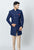 Navy Blue Anghrakha style Indo western