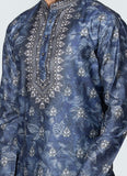 Printed Kurta Set Blue