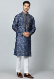 Printed Kurta Set Blue