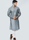 Printed Kurta Set Grey