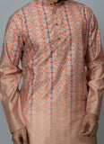 Ombre Printed Kurta Set Beige