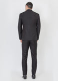 Black Peak lapel tuxedo suit