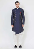 Blue Asymmetric Indo Western