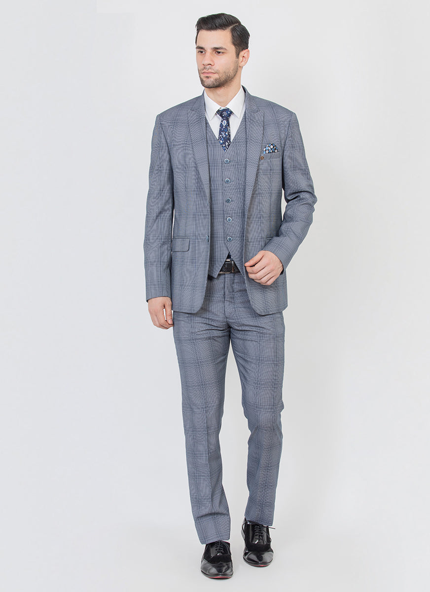Grey 3 pc Formal Suit – Bonsoir