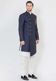 Blue Asymmetric Indo Western