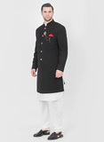 Classic Black Indo Western/ Achkan
