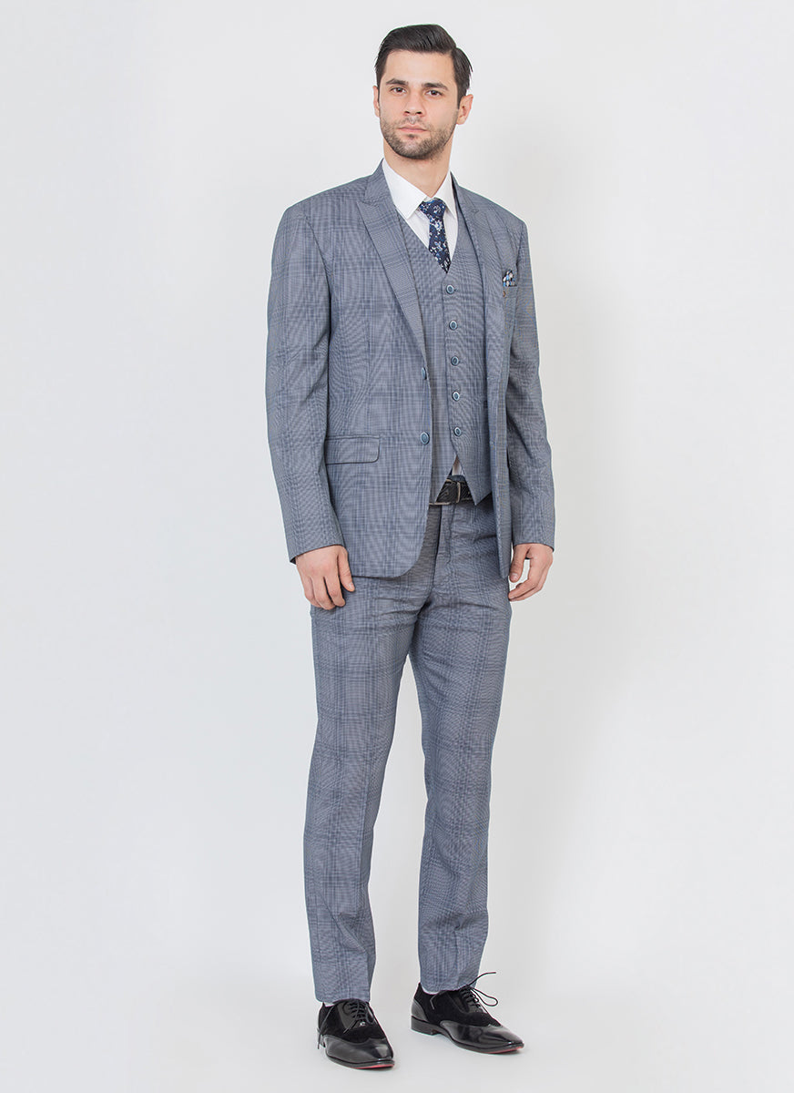 Grey 3 pc Formal Suit – Bonsoir