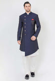 Blue Asymmetric Indo Western